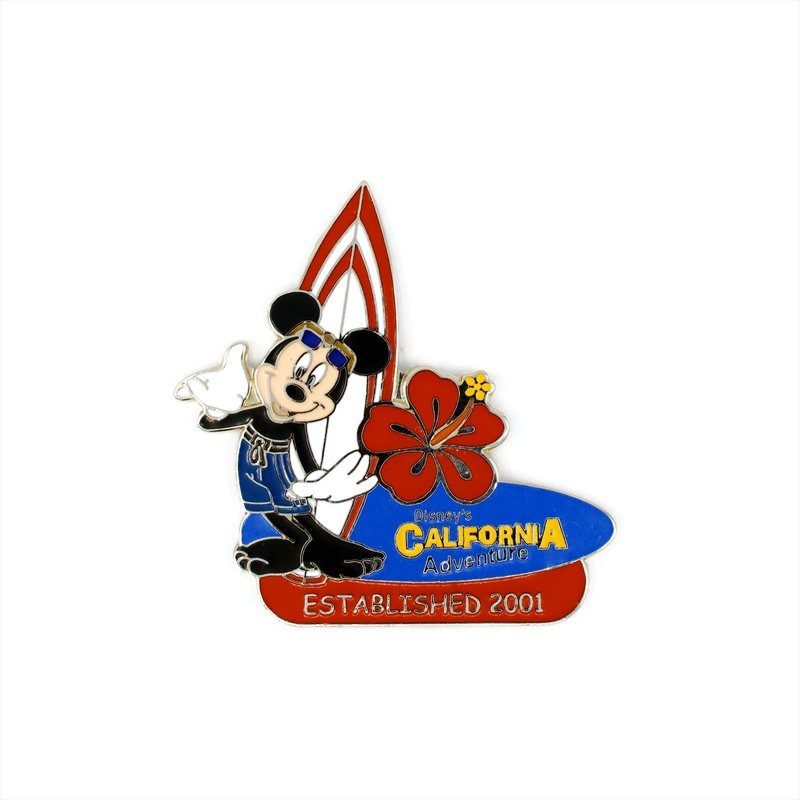 Mickey with Surfboard